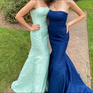 Mint green Clarisse prom dress